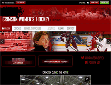 Tablet Screenshot of crimsonwhockey.com